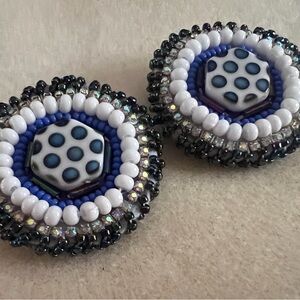 Czech Focal Beaded Earrings